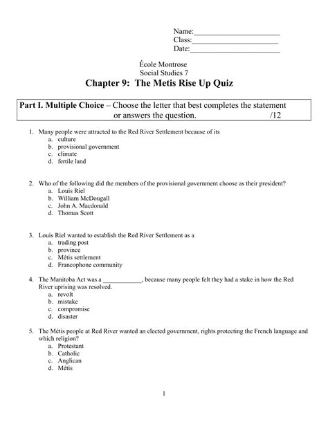 Chapter 3 science class 9, is presented comprehensively. Our Canada Chapter 9 Quiz Resource Preview | 8th grade ...