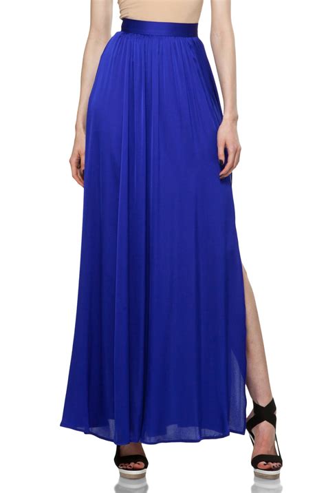 Rachel Zoe Venessa Maxi Skirt In Royal Blue Fwrd