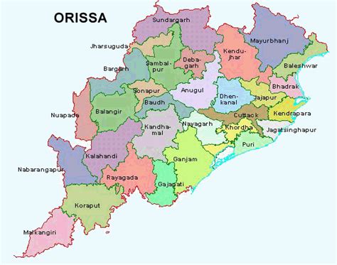 Maps Of Odisha