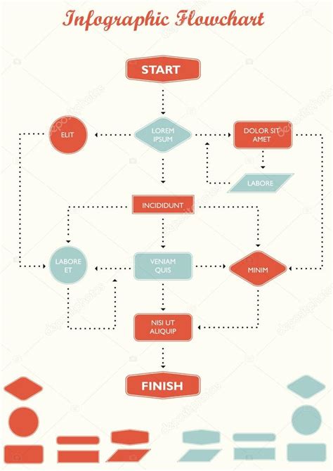 Detail Infographic Flowchart Illustration Stock Vector Image By