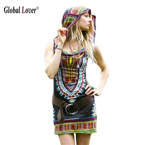 Plus Size 2016 Traditional African Print Dresses For Women Clothing