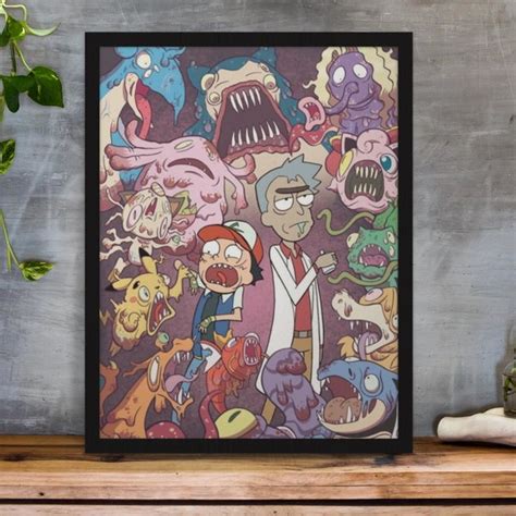 Quadro Decorativo Rick And Morty Clássico Poster A5 Elo7