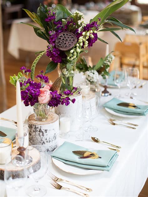 A beautiful centerpiece for the tables at your wedding should not be overlooked. 15 Centerpiece Ideas for a Rustic Wedding