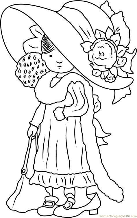 Sweet Holly Hobbie Coloring Page For Kids Free Holly Hobbie Printable