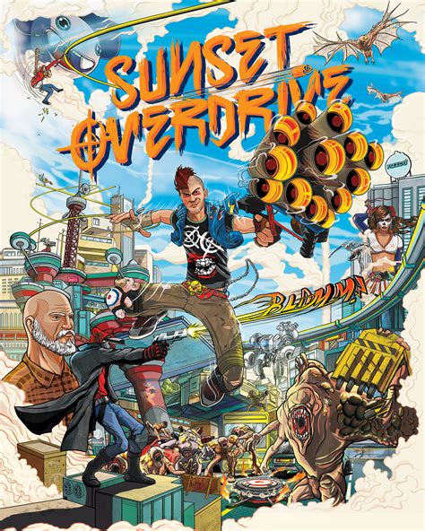 Sunset Overdrive Box Art By Ilovedust Insomniac Games