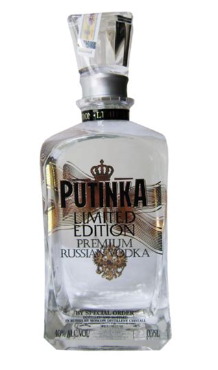 Putinka Limited Edition Premium Russian Vodka 750ml Bottle
