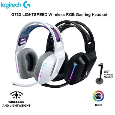 Logitech Headset G733 Lightspeed Wireless Gaming Headset With Suspensi