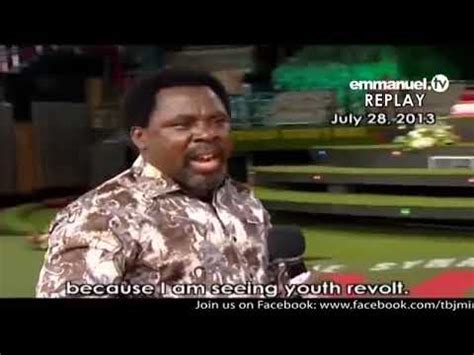 Watch live emmanuel watch online emmanuel watch tv emmanuel web tv emmanuel webcast. Emmanuel TV Live Service 05/04/2020 TB Joshua Advises His ...