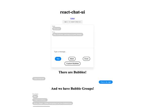 React Chat Ui