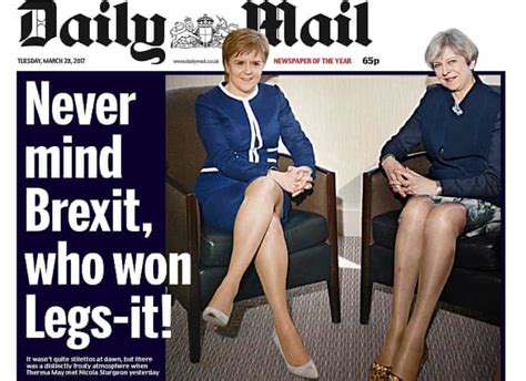 Daily Mail Legs It Front Page Criticised As Sexist Offensive And