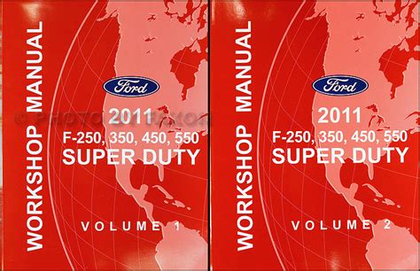 2011 Ford F Super Duty F250 F350 F450 F550 Repair Shop Manual Set Original