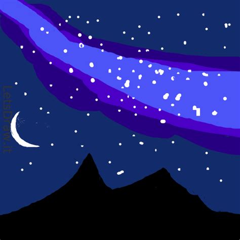 How To Draw Night Sky Swdsow6gwpng Letsdrawit