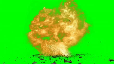 Chroma Key Bomb Blast Effect Bomb Blast Green Screen Background