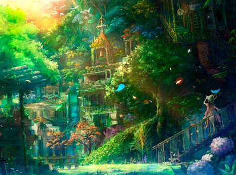 Anime Locations Wallpapers Wallpaper Cave