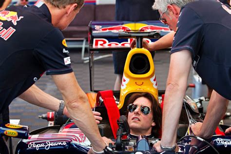 Tom Cruise Drives A Red Bull Racing F1 Car Mission Impossible Maybe Not W Video