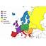 Regions Of Europe Continent Map & Geography