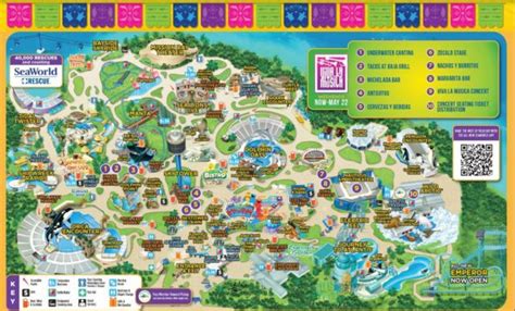 Theme Park Brochures Seaworld San Diego Map 2022