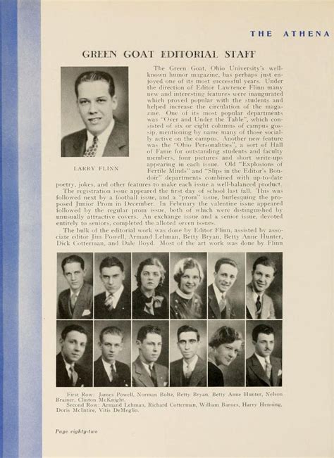 Athena Yearbook 1933 Ohio University Free Download Borrow And