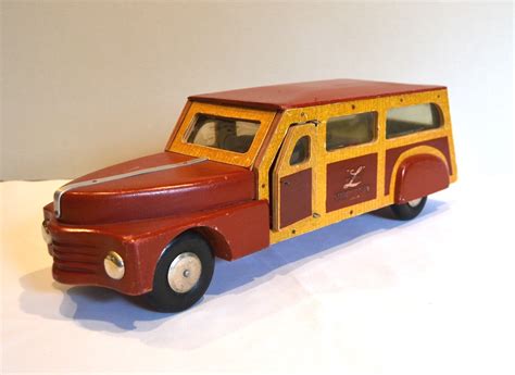 bargain john s antiques antique buddy l station wagon toy wooden war toy 1940 s bargain