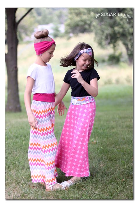 Girls Maxi Skirts Sugar Bee Crafts