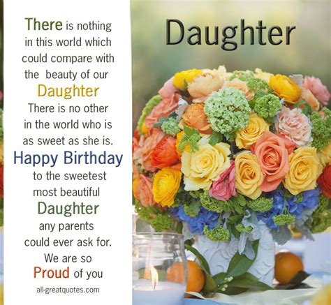 Happy Birthday To The Sweetest Most Beautiful Daughter Birthday