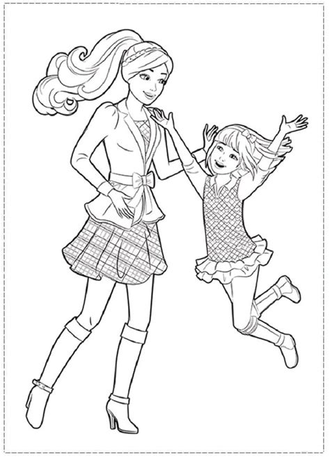Barbie And Sisters Coloring Pages
