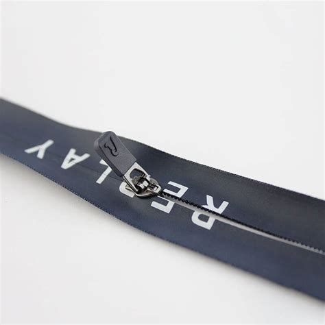 Custom 3 Nylon Zip Waterproof With Print Text Close End Semi Auto
