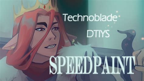 Technoblade Dream Smp Speedpaint Youtube