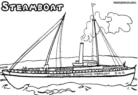 Steamboat coloring pages download and print for free. Ship coloring pages | Coloring pages to download and print