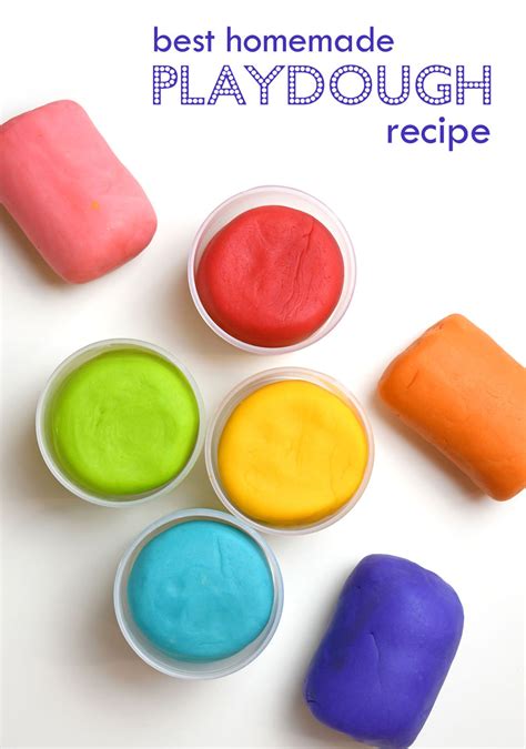 The Best Homemade Playdough Bright Colors Create Play Travel