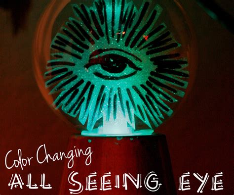 Color Changing All Seeing Eye Crystal Ball 6 Steps With