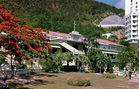 1960 Repulse Bay Hotel With Flame Of The Forest Repulse Bay