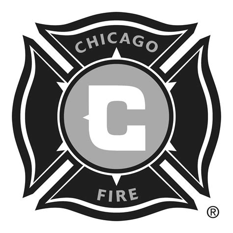 Chicago Fire Logo Golden White