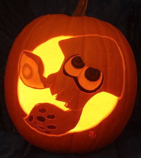 Inkling Squid Pumpkin Light Version By Johwee On Deviantart