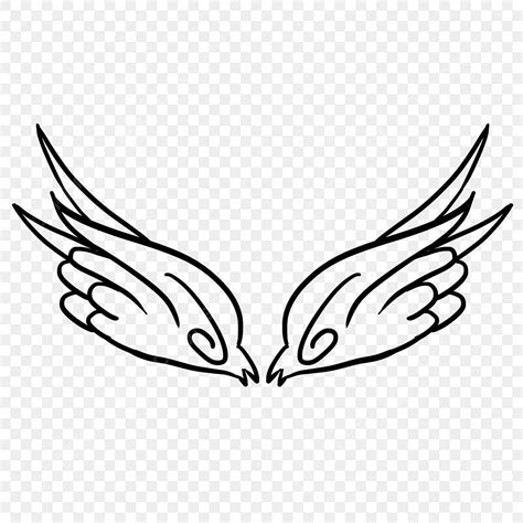Wings Drawing Clipart Transparent Png Hd Line Drawing Big Wings Big