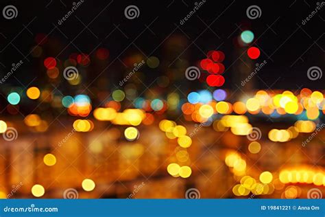 Abstract City Lights Background Stock Image Image Of Defocused Dark