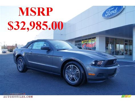 2011 Ford Mustang V6 Premium Convertible In Sterling Gray Metallic