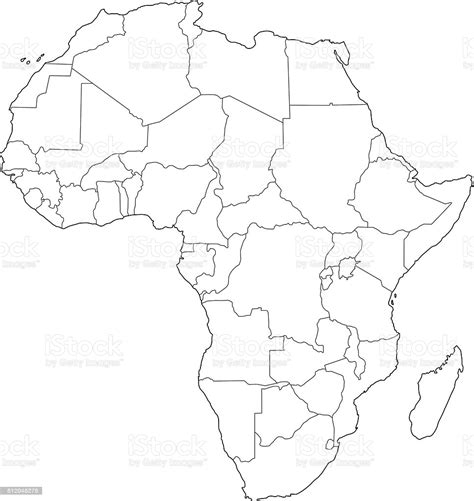 Maybe you would like to learn more about one of these? Africa Map Outline White Background Stock Illustration ...