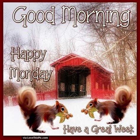 Winter Good Morning Happy Monday Image Quote Pictures Photos And