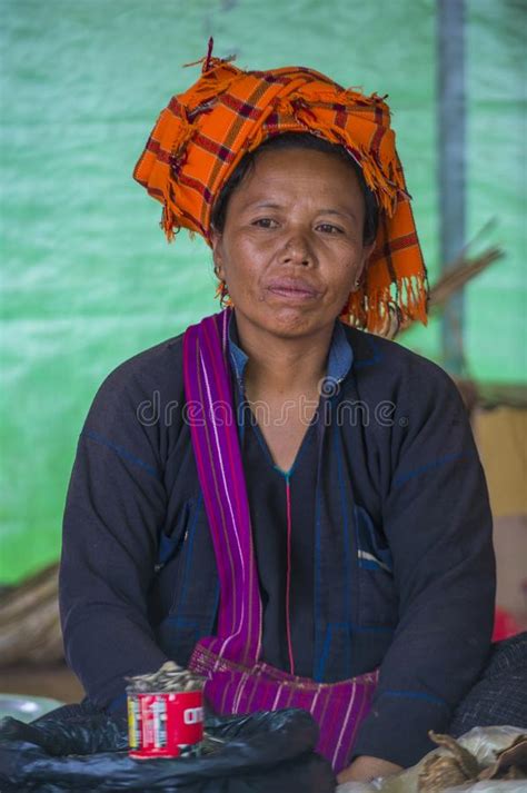 Portrait Of Pao Tribe Woman In Myanmar Editorial Photo Image Of Girl