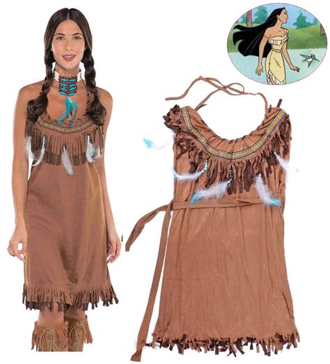 American Indian Wild West Fancy Costume Sexy Womens Native Indians