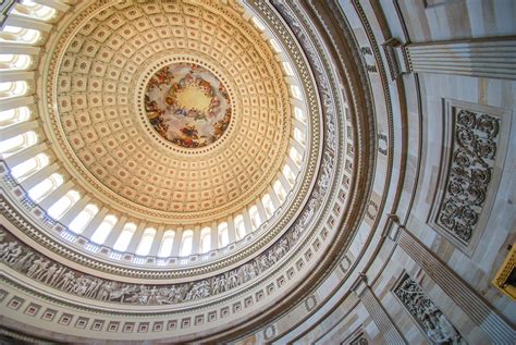 Us Capitol Building Rotunda Interior Dome In Washington Dc
