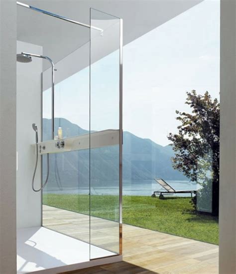 Glass Outdoor Shower Ideas