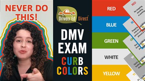 Dmv Practice Tests Curb Color Questions