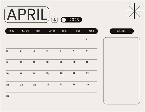 Blank April 2023 Calendar Template In Psd Illustrator Word Download