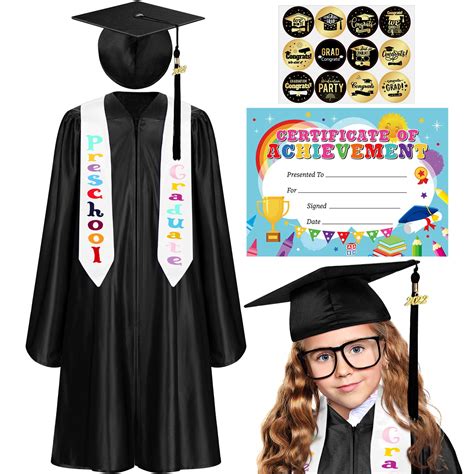 Buy Kindergarten And Preschool Graduation Cap Gown Stole Set For Kids