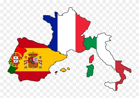 Uk France Spain Italy Germany Map Free Transparent Png Clipart Images