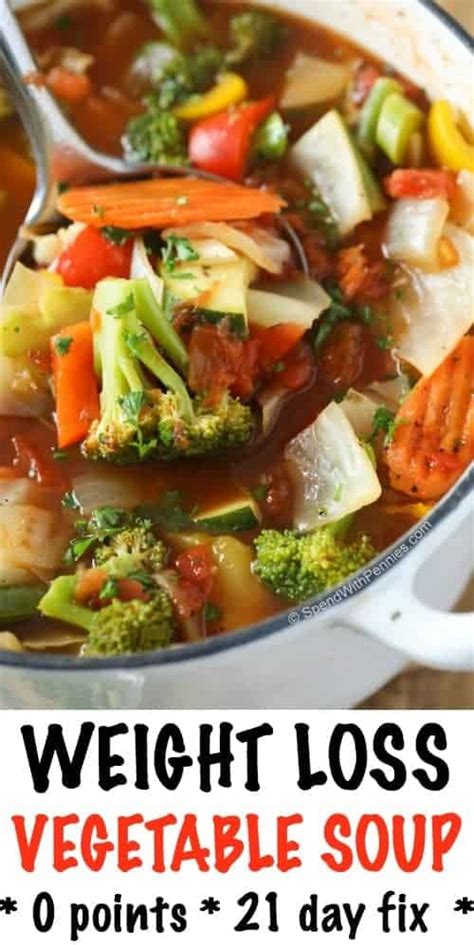 Weight Loss Vegetable Soup Recipe - Spend With Pennies