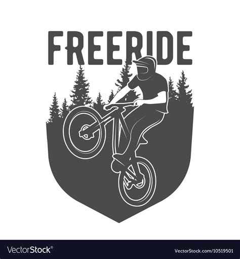 Mountain bike logo features + 2 version in pack + bonus 12 brushs effect + 100% resizable, + 100% text is editable, + only free font used, + color is easily changed, the background image and m. Mountain bike badges logo and labels Royalty Free Vector