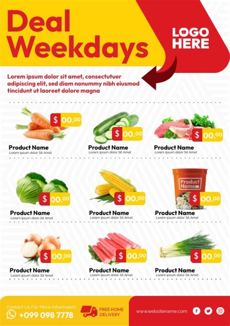 Grocery Weekend Deals Template Postermywall